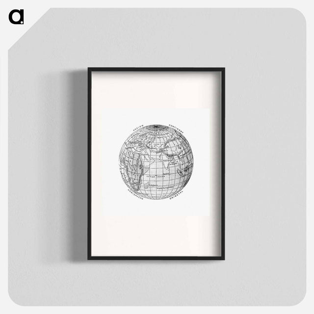 アートポスター-World Atlas from The Practical Teaching of Geography
 - 大英図書館 Poster.