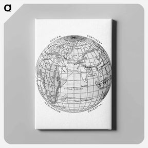 アートパネル-World Atlas from The Practical Teaching of Geography
 - 大英図書館 Canvas.