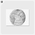 アートポストカード-World Atlas from The Practical Teaching of Geography
 - 大英図書館 Postcard.
