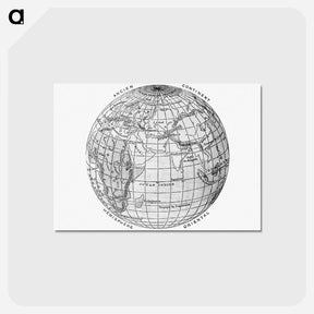 アートポストカード-World Atlas from The Practical Teaching of Geography
 - 大英図書館 Postcard.