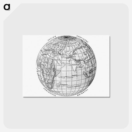 アートポストカード-World Atlas from The Practical Teaching of Geography
 - 大英図書館 Postcard.