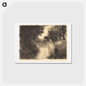 アートポストカード-A Bather - カミーユ ピサロ Postcard.