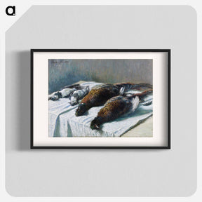 アートポスター-Still Life with Pheasants and Plovers - クロード モネ Poster.