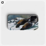 Still Life with Pheasants and Plovers - クロード モネ Phone Case.