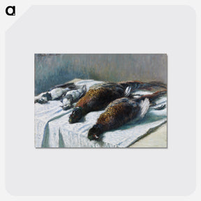 アートポストカード-Still Life with Pheasants and Plovers - クロード モネ Postcard.