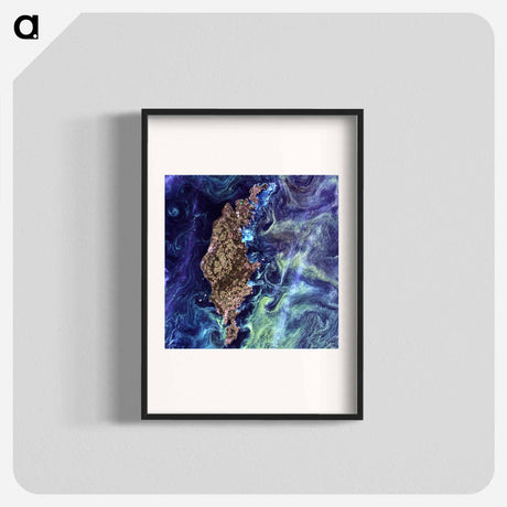 アートポスター-Phytoplankton Bloom around Gotland
 - 上空からの地球 Poster.
