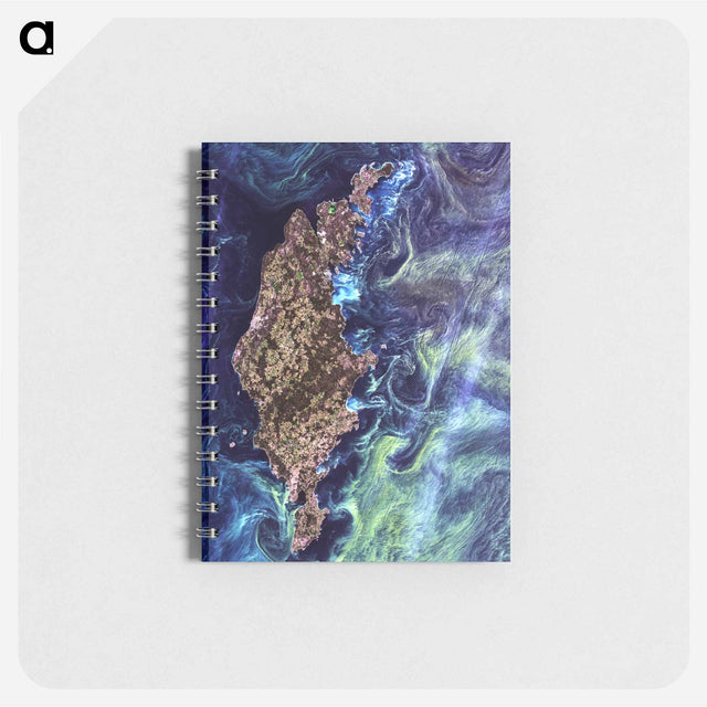 アートメモ帳-Phytoplankton Bloom around Gotland
 - 上空からの地球 Memo.