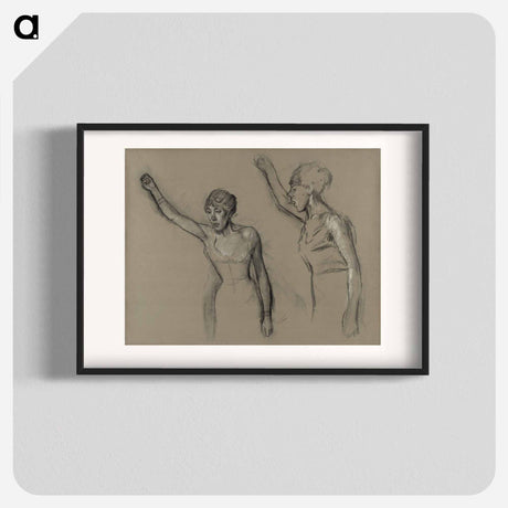 アートポスター-Study of a Singer - エドガー ドガ Poster.