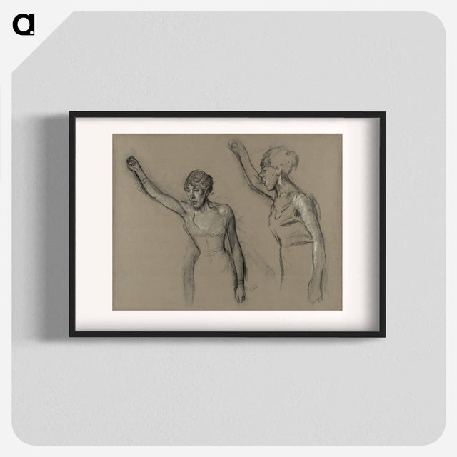 アートポスター-Study of a Singer - エドガー ドガ Poster.