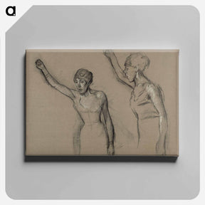 アートパネル-Study of a Singer - エドガー ドガ Canvas.