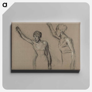 Study of a Singer - エドガー ドガ Canvas.