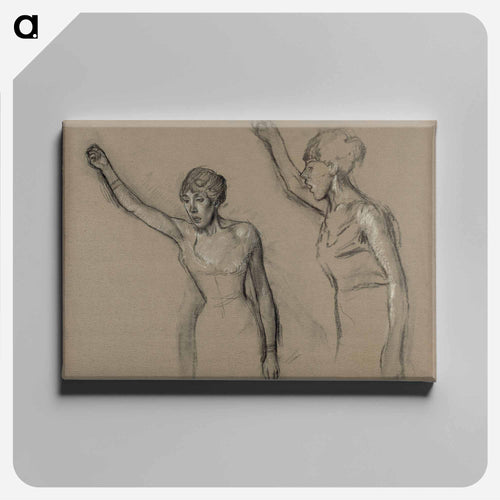 Study of a Singer - エドガー ドガ Canvas.