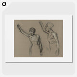 アートポスター-Study of a Singer - エドガー ドガ Poster.