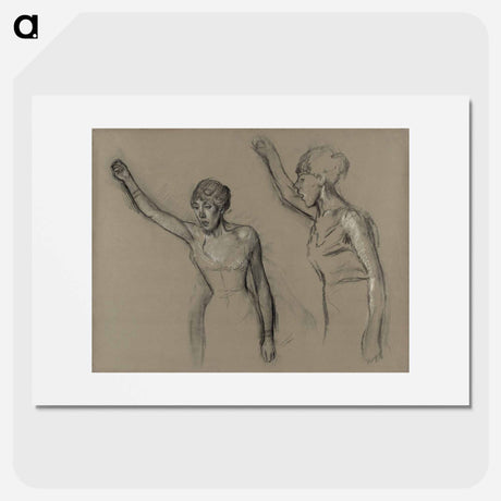 アートポスター-Study of a Singer - エドガー ドガ Poster.