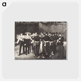 アートポストカード-The Execution of the Emperor Maximilian - エドゥアール マネ Postcard.