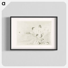 アートポスター-Women Bathing - エドヴァルド ムンク Poster.