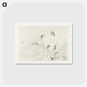 アートポストカード-Women Bathing - エドヴァルド ムンク Postcard.