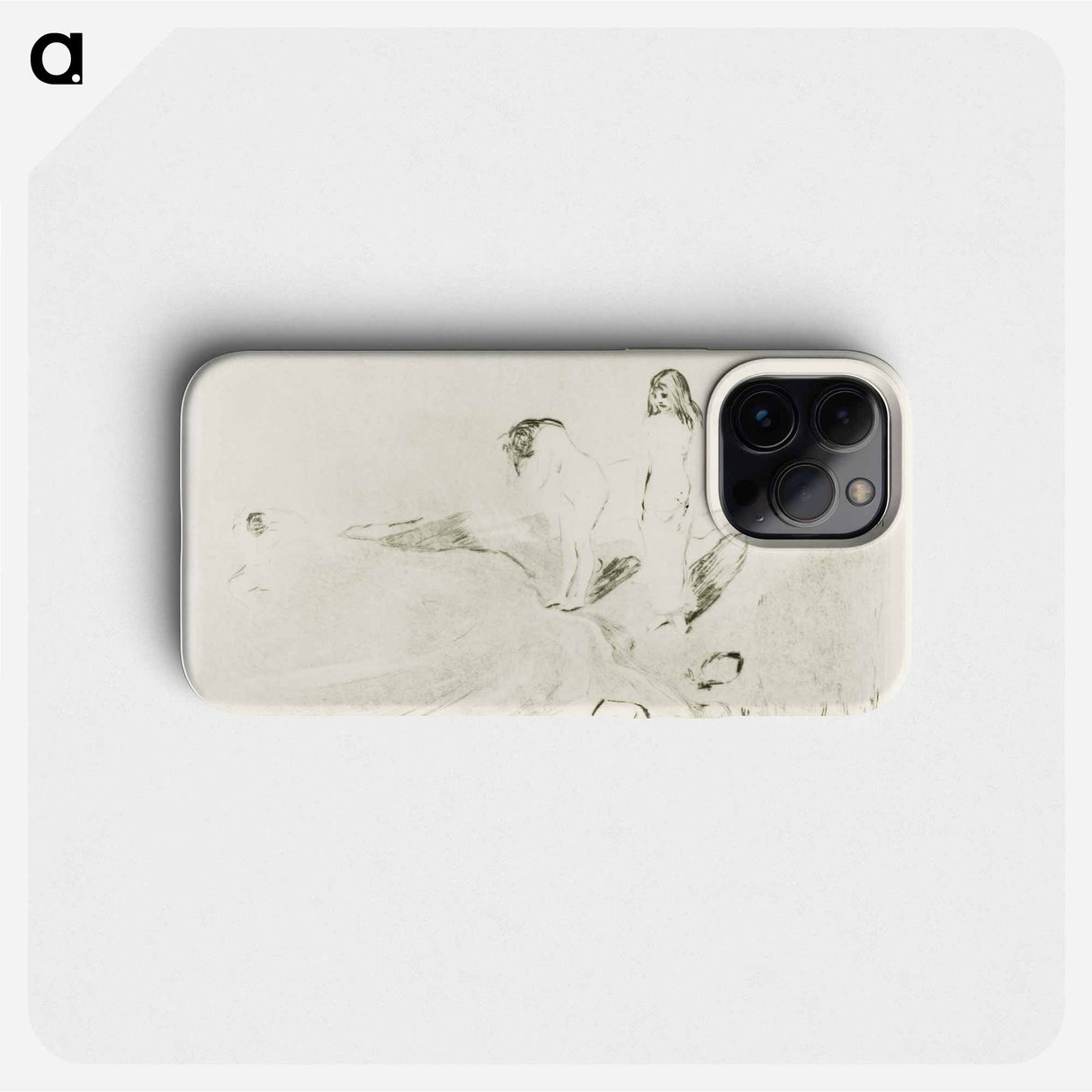 Women Bathing - Edvard Munch Phone Case.