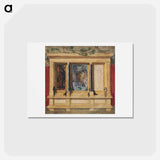 アートポストカード-Troy Triptych - Compositional Study - エドワード バーン ジョーンズ Postcard.
