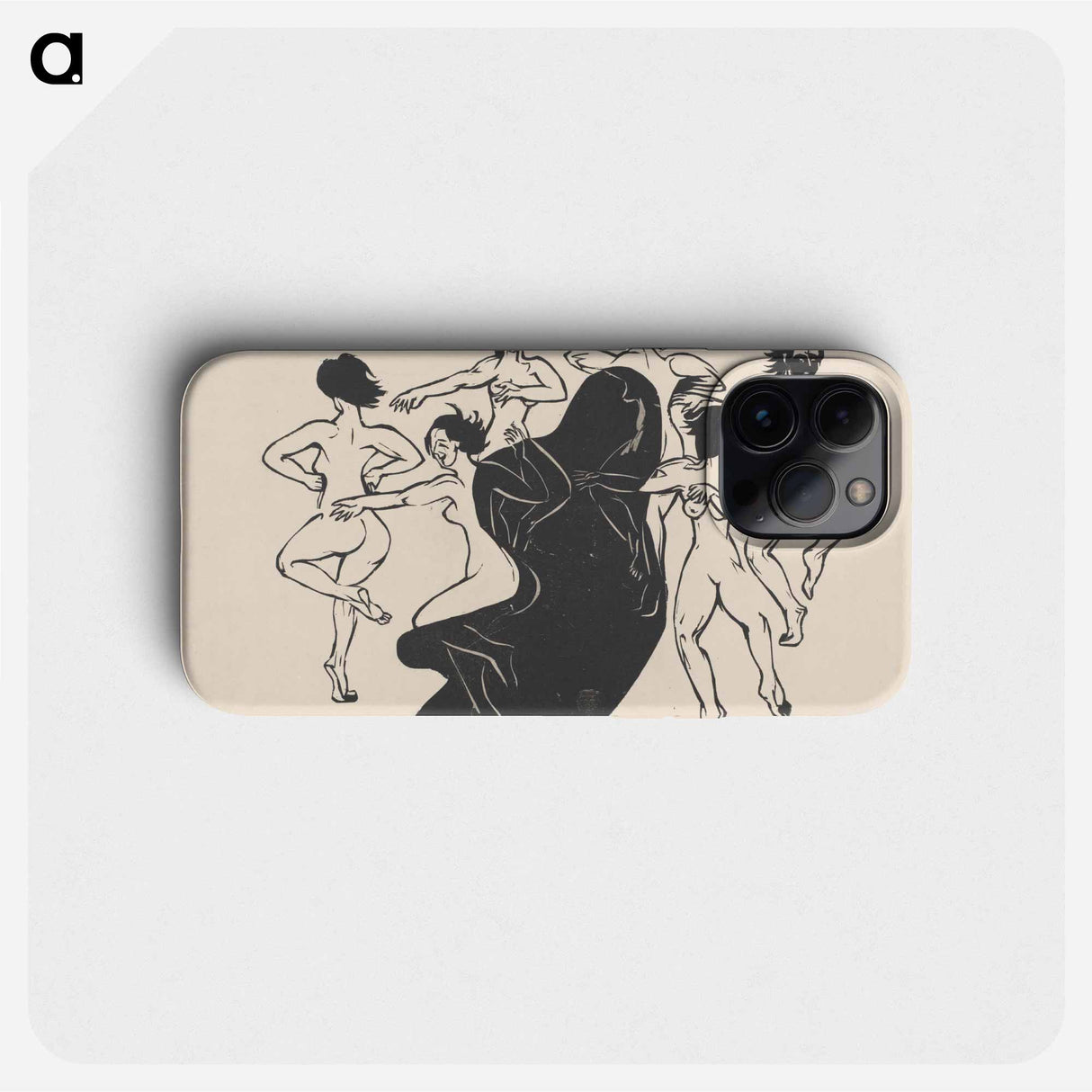 Nudes Dancing around a Shadow - Ernst Ludwig Kirchner Phone Case.