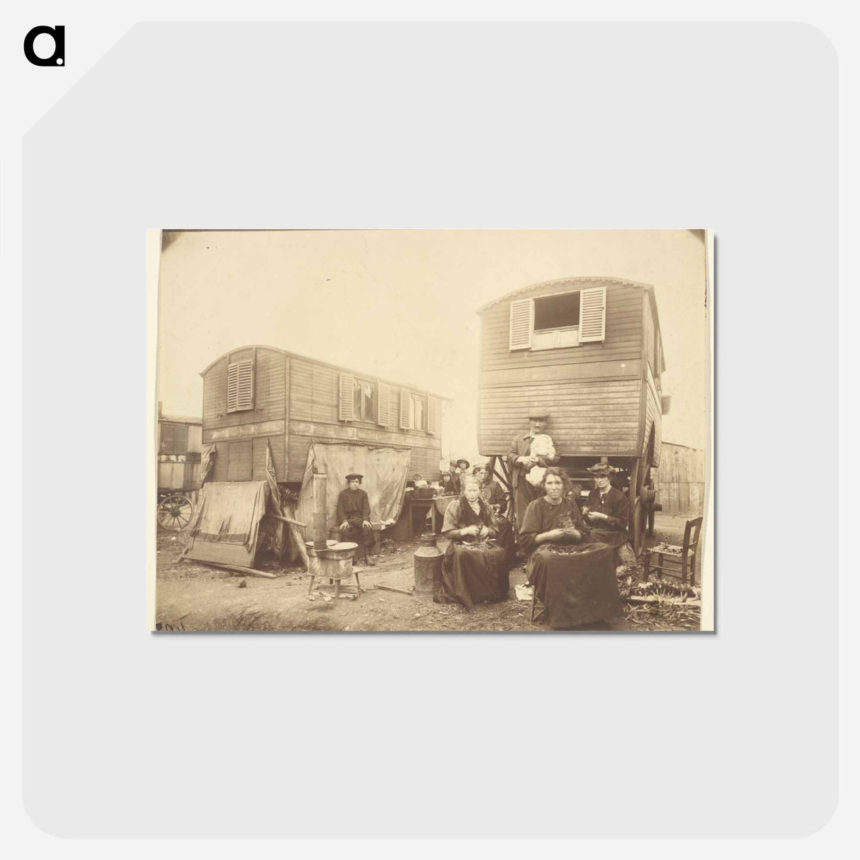 アートポストカード-Zoniers (Gypsy Women, Outskirts of Paris)
 - ウジェーヌ アジェ Postcard.