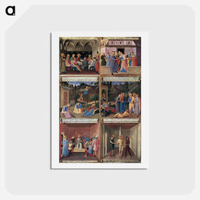 アートポストカード-Paintings for the Armadio degli Argenti - フラ アンジェリコ Postcard.
