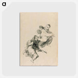 アートポストカード-Dream of Flogging - フランシスコ デ ゴヤ Postcard.