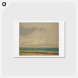 アートポストカード-Calm Sea - ギュスターヴ クールベ Postcard.