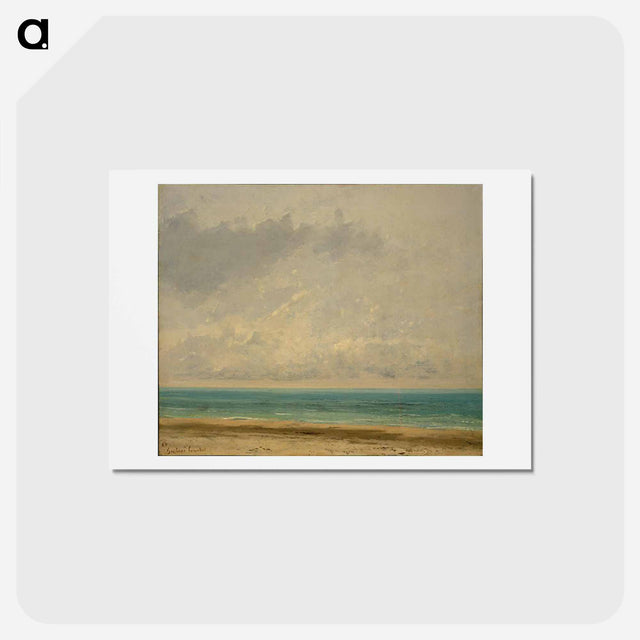 アートポストカード-Calm Sea - ギュスターヴ クールベ Postcard.