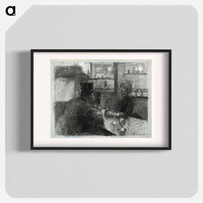 アートポスター-Bar of the Café of the rue de Rome - アンリ ド トゥールーズ ロートレック Poster.