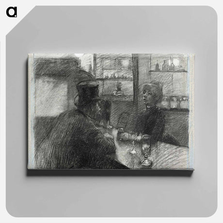 アートパネル-Bar of the Café of the rue de Rome - アンリ ド トゥールーズ ロートレック Canvas.
