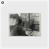 アートポストカード-Bar of the Café of the rue de Rome - アンリ ド トゥールーズ ロートレック Postcard.