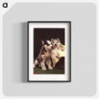 アートポスター-Siberian Huskies as Doctor and Patient
 - 国立医学図書館 Poster.