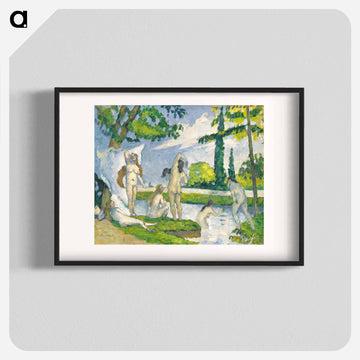 Bathers - Paul Cezanne Poster.