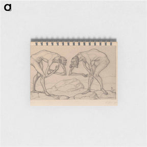 アートメモ帳-Zwei Männer, einander in höherer Stellung vermutend, begegnen sich (Two Men Meet, Each Believing the Other to Be of Higher Rank)
 - パウル クレー Memo.