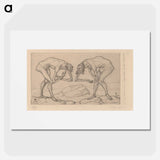 Zwei Männer, einander in höherer Stellung vermutend, begegnen sich (Two Men Meet, Each Believing the Other to Be of Higher Rank)
 - パウル クレー Poster.