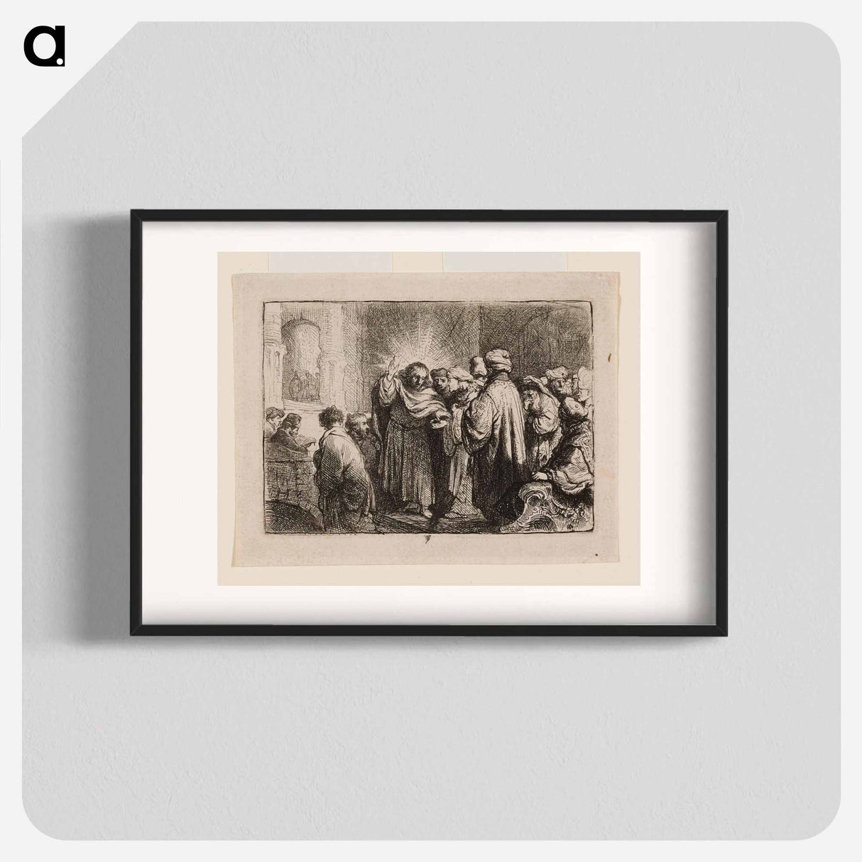 The Tribute Money - Rembrandt van Rijn Poster.