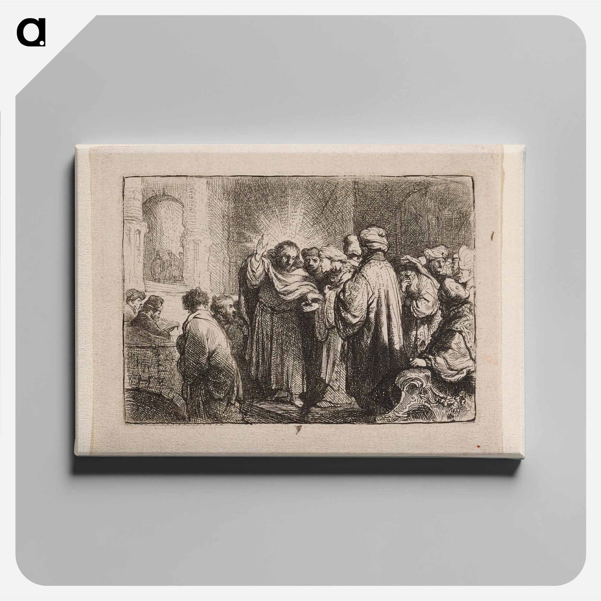 The Tribute Money - Rembrandt van Rijn Canvas.