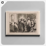 The Tribute Money - Rembrandt van Rijn Canvas.
