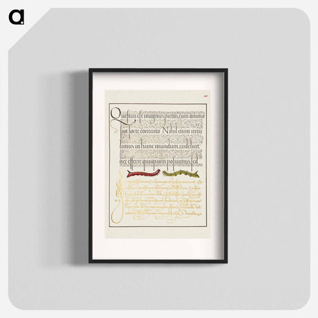アートポスター-Caterpillars from Mira Calligraphiae Monumenta
 - 書道のお手本 Poster.