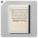 アートパネル-Caterpillars from Mira Calligraphiae Monumenta
 - 書道のお手本 Canvas.