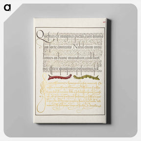 アートパネル-Caterpillars from Mira Calligraphiae Monumenta
 - 書道のお手本 Canvas.