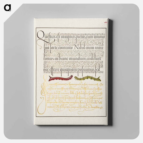 アートパネル-Caterpillars from Mira Calligraphiae Monumenta
 - 書道のお手本 Canvas.