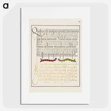 アートポスター-Caterpillars from Mira Calligraphiae Monumenta
 - 書道のお手本 Poster.