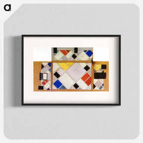 アートポスター-Color design for walls and ceiling of the Ciné dancing in the Aubette - テオ ファン ドゥースブルフ Poster.