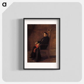 アートポスター-Portrait of Sebastiano Cardinal Martinelli - トーマス エイキンズ Poster.