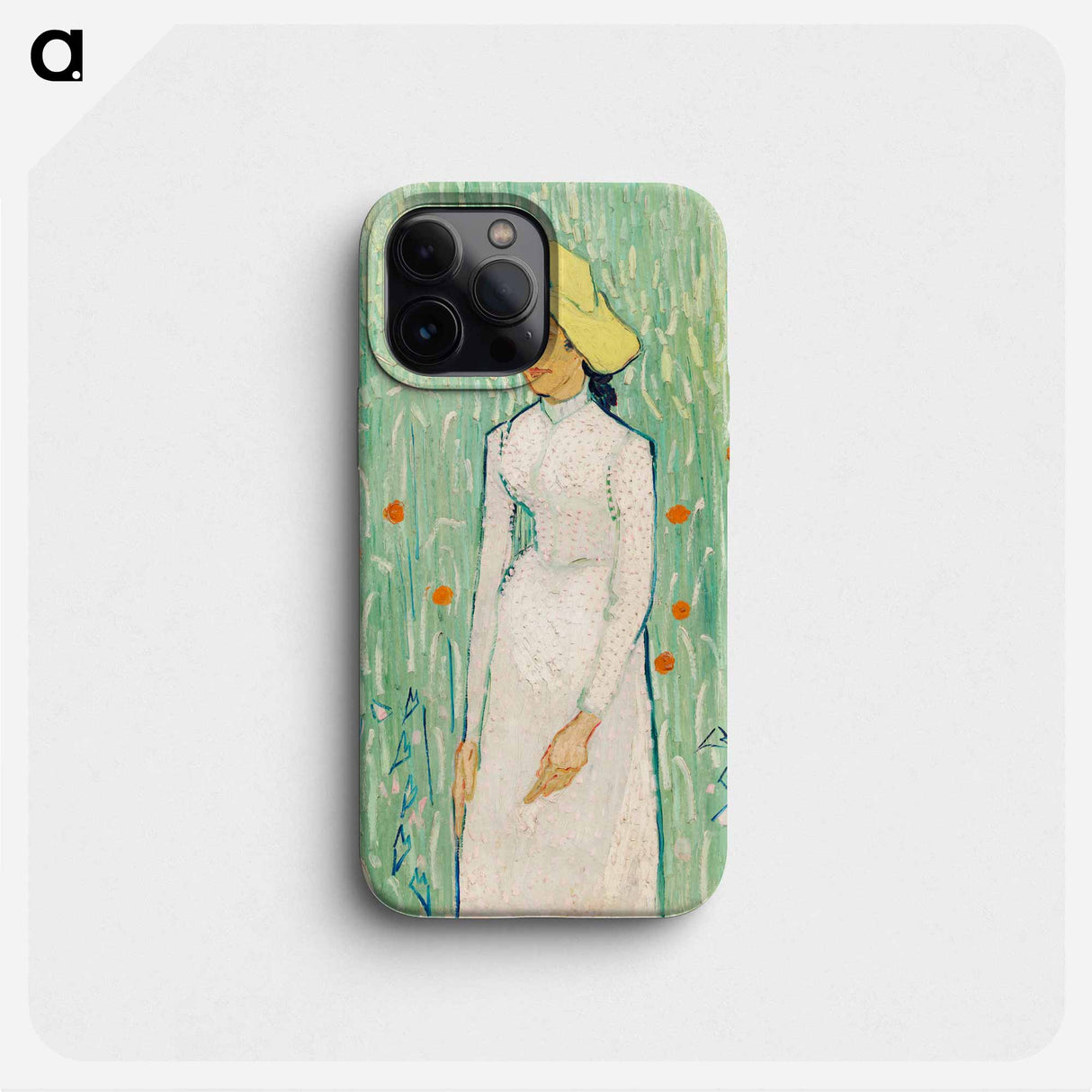 Girl in White - フィンセント ファン ゴッホ Phone Case.