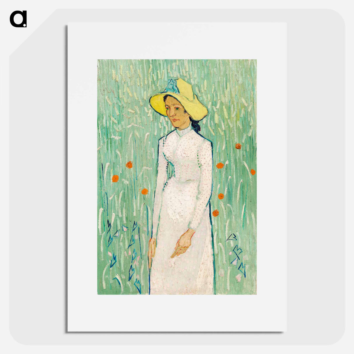 Girl in White - Vincent van Gogh Poster.