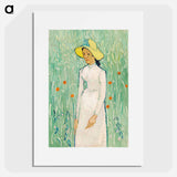 Girl in White - Vincent van Gogh Poster.