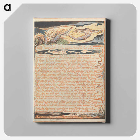 アートパネル-Jerusalem, Plate 45 - ウィリアム ブレイク Canvas.